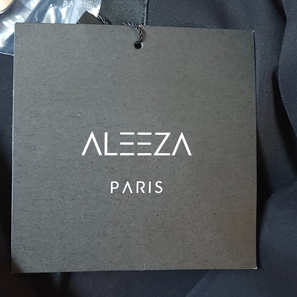 Aleeza Paris Couture luxurious class Black Blazer dress medium sold for $450 NWT - Picture 4 of 7